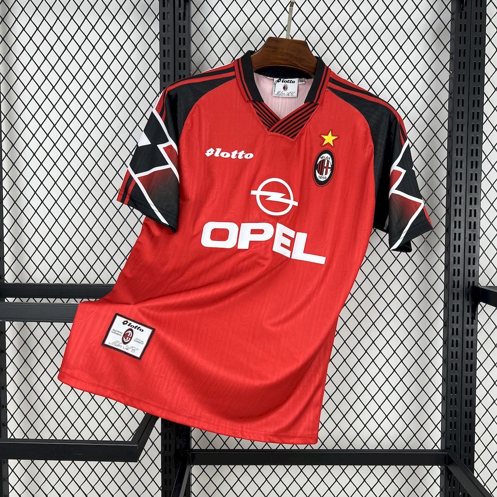 AC Milan 1998/99 Away Red Retro Jersey