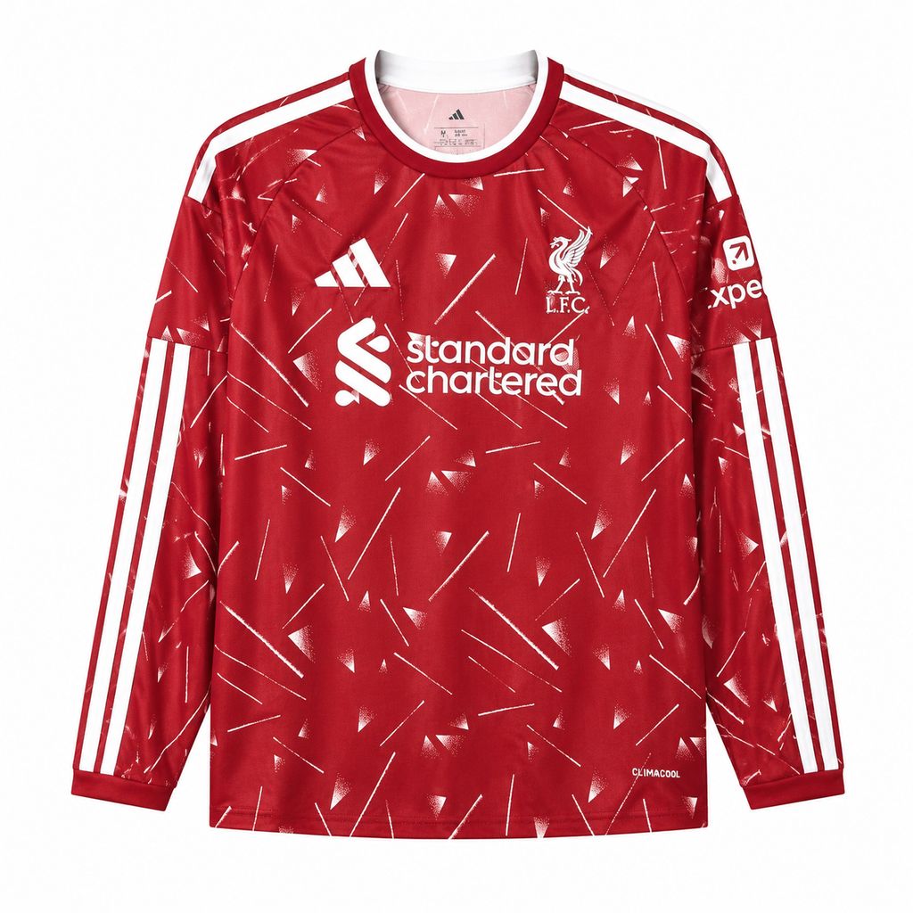 Mens Liverpool 2026/27 Home Long Sleeve Jersey