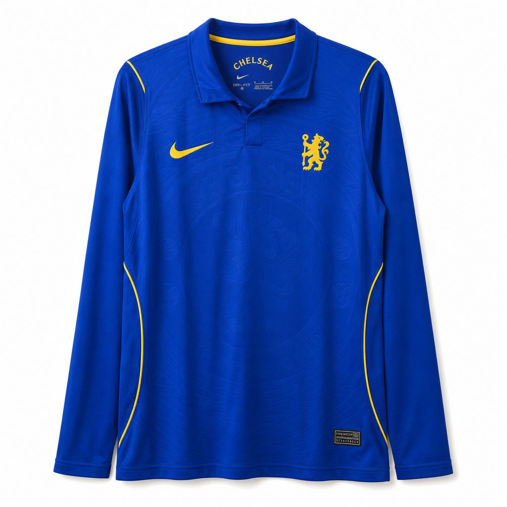 Mens Chelsea 2026/27 Home Long Sleeve Jersey