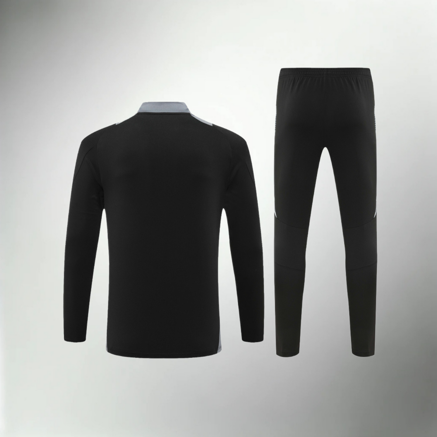 Italy Black and Gray Tracksuit Set