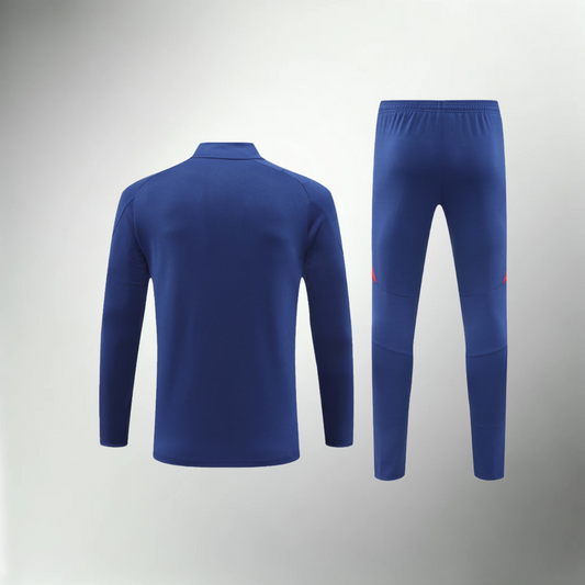 Spain Blue and Red Tracksuit Set