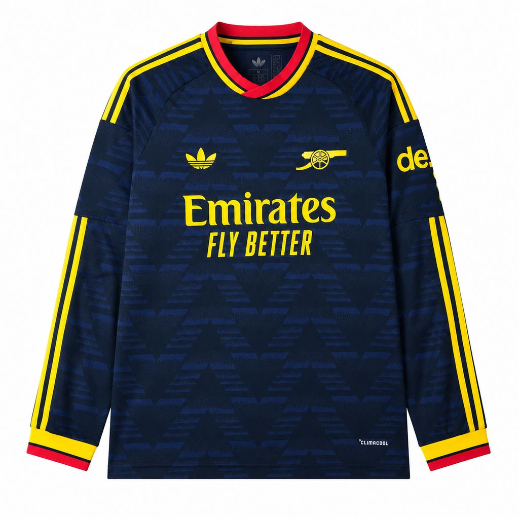 Mens Arsenal 2026/27 Away Long Sleeve Jersey