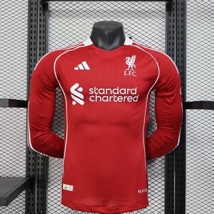 Liverpool 2025/26 Kit Home Kit Long sleeve