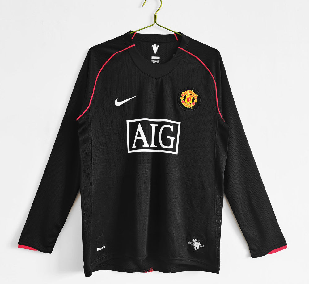 2007-08 Manchester United Retro Kit Away Kit (Long sleeve)