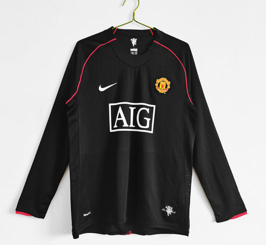 2007-08 Manchester United Retro Kit Away Kit (Long sleeve)