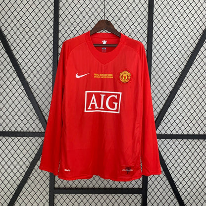 2007-08 Manchester United Retro Kit Home Kit (Long sleeve)