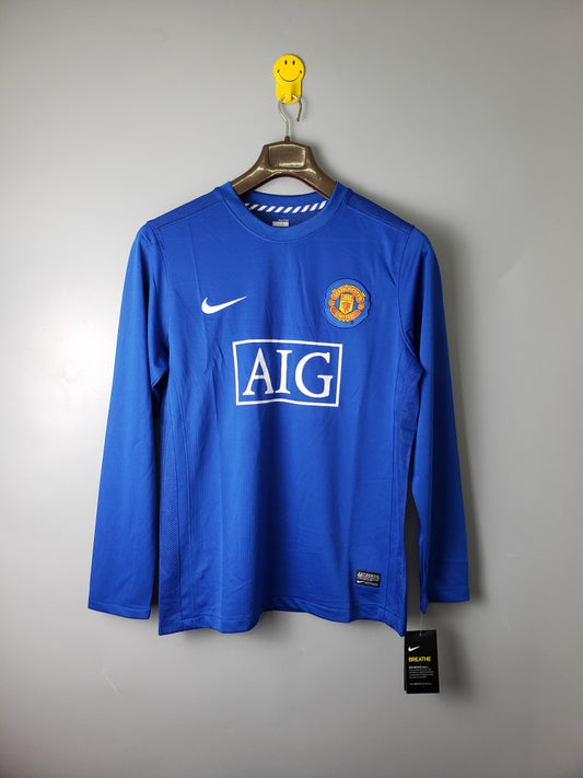 2008-09 Manchester United Retro Kit Away Kit (Long sleeve)