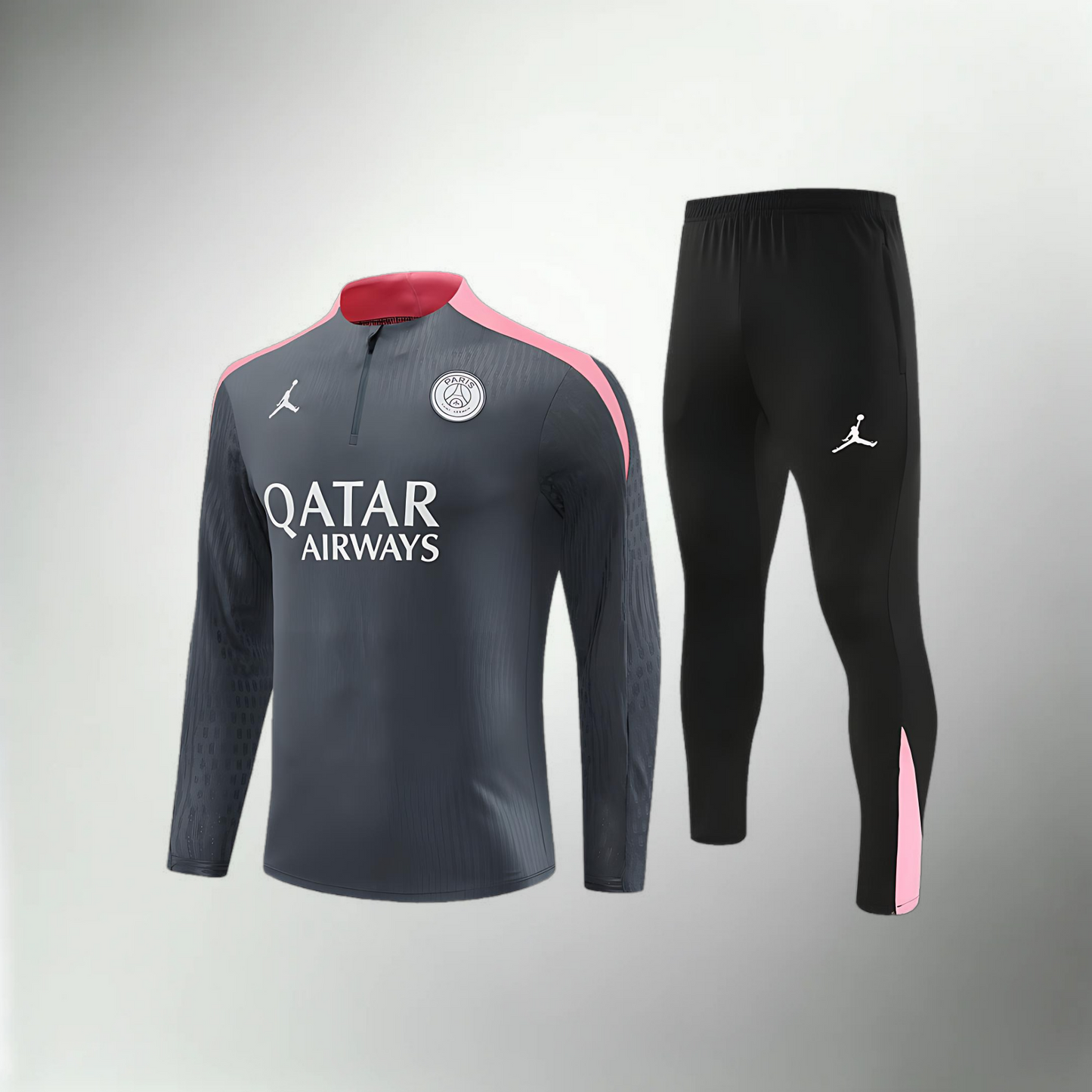 Paris Saint-Germain Gray and Pink Tracksuit Set