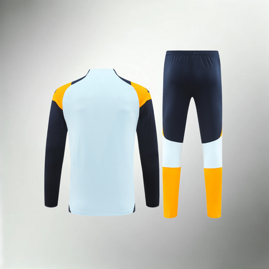 Real Madrid Turquoise, Dark Blue and Orange Tracksuit Set