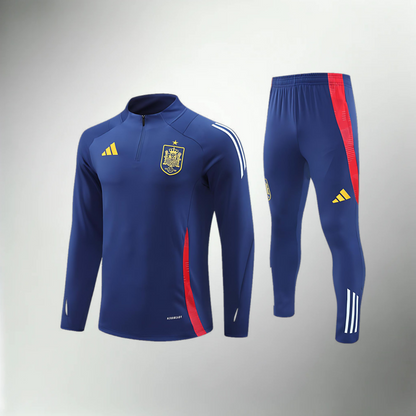 Spain Blue and Red Tracksuit Set