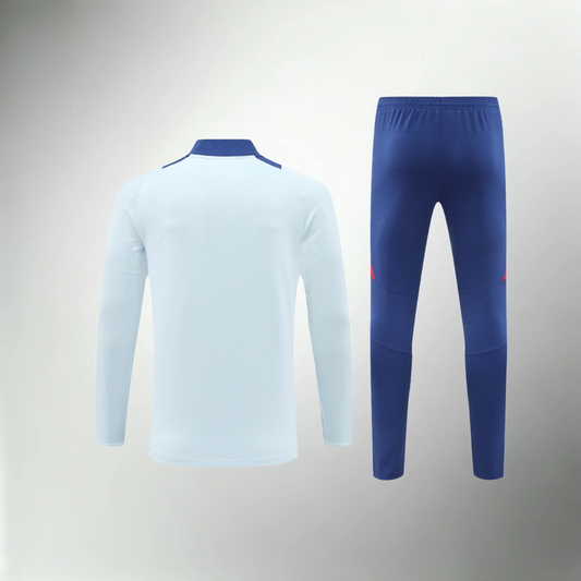 Spain White, Blue and Red Tracksuit Set