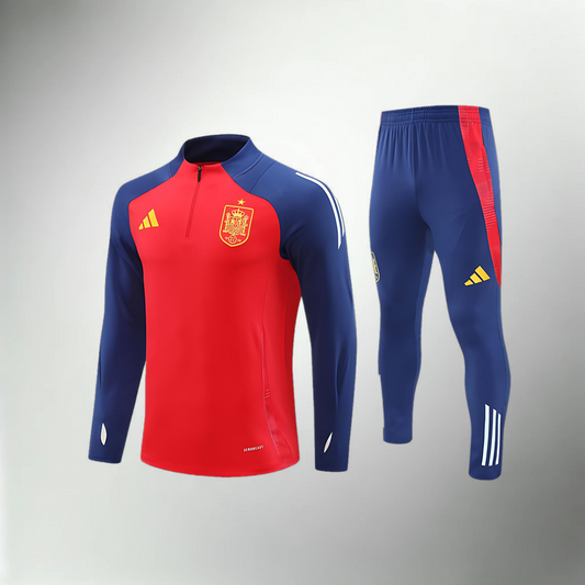 Spain Half Red Tracksuit Set