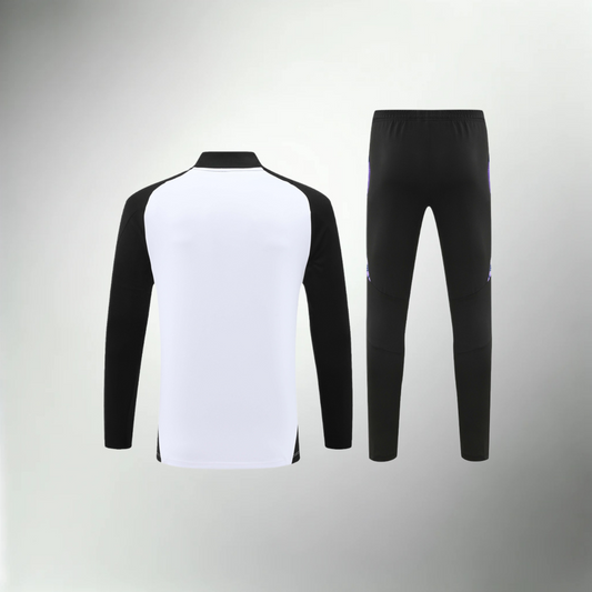 Germany White, Black and Purple Tracksuit Set