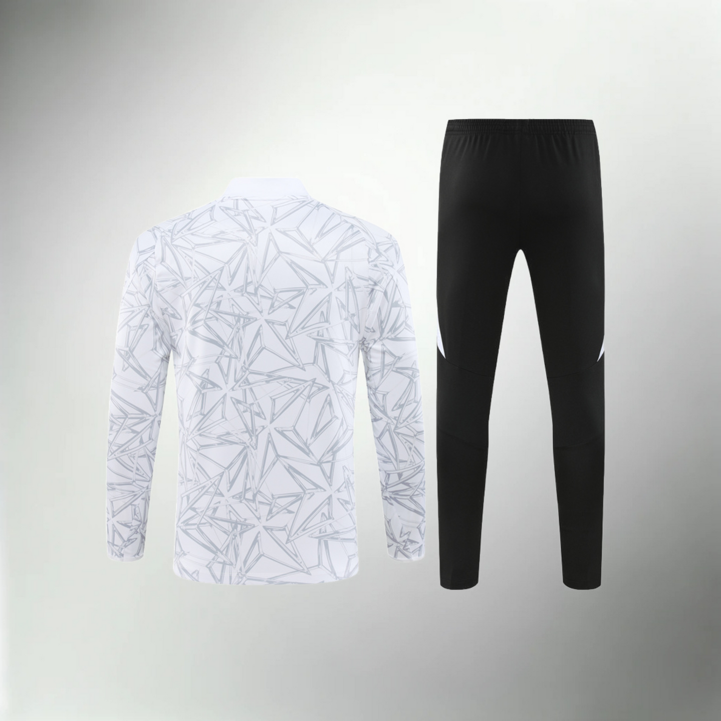 Real Madrid Black and White Tracksuit Set