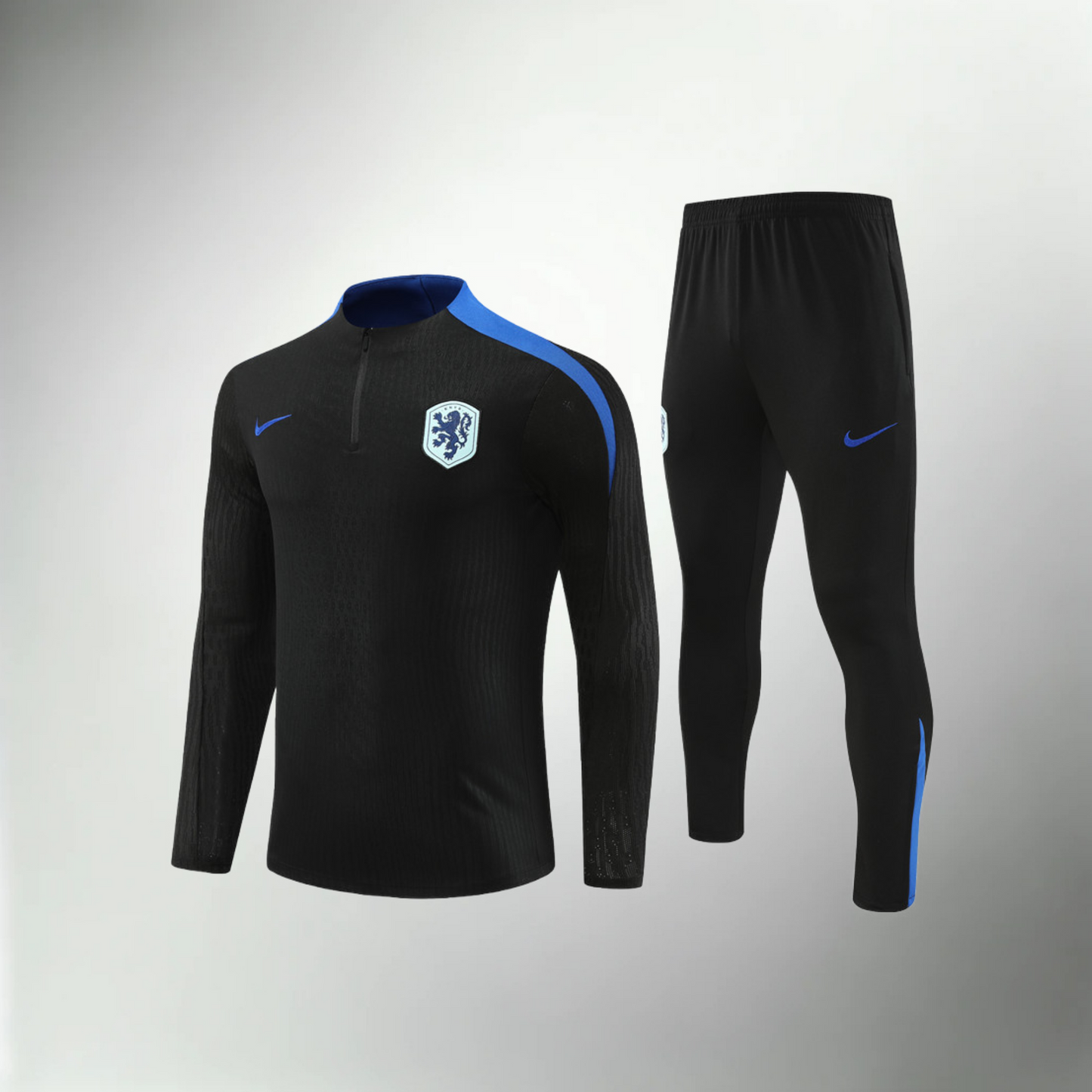Netherlands Black and Blue Tracksuit Set