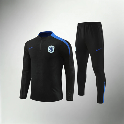 Netherlands Black and Blue Tracksuit Set