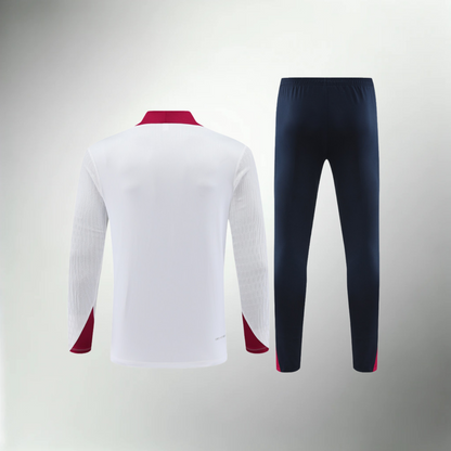 England White, Black and Red Tracksuit Set
