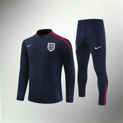 England Dark Blue Tracksuit Set