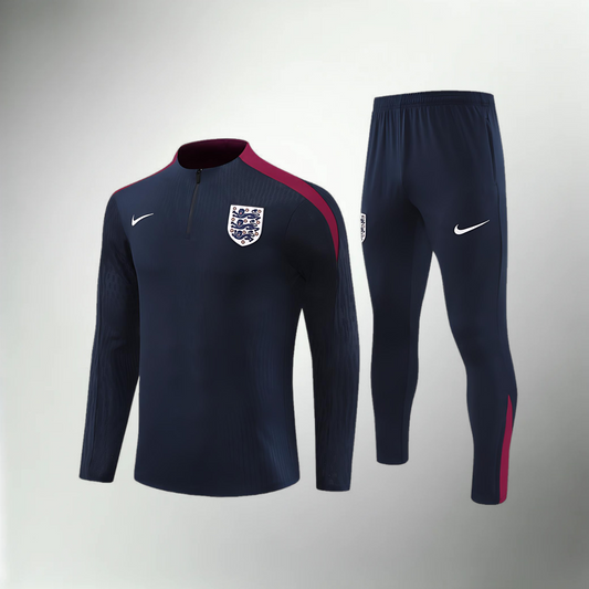 England Dark Blue Tracksuit Set