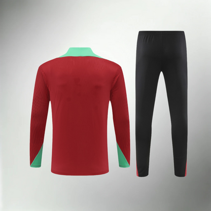 Portugal Red, Black and Turquoise Tracksuit Set